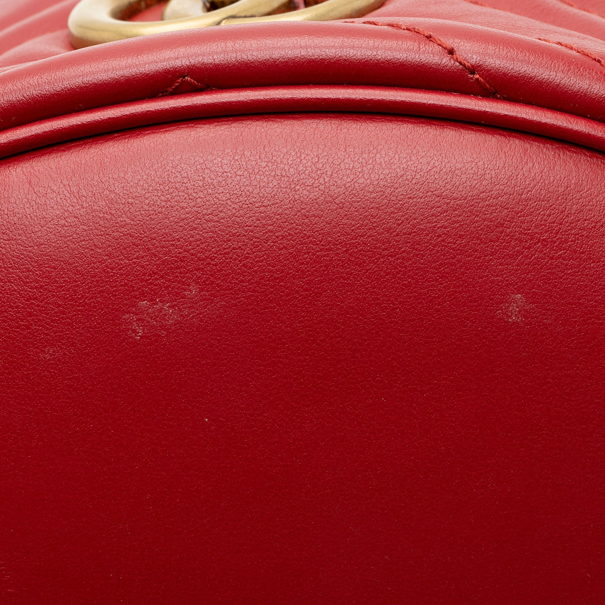 Gucci Matelasse Leather GG Marmont Round Mini Backpack (SHF-I7EvuE)