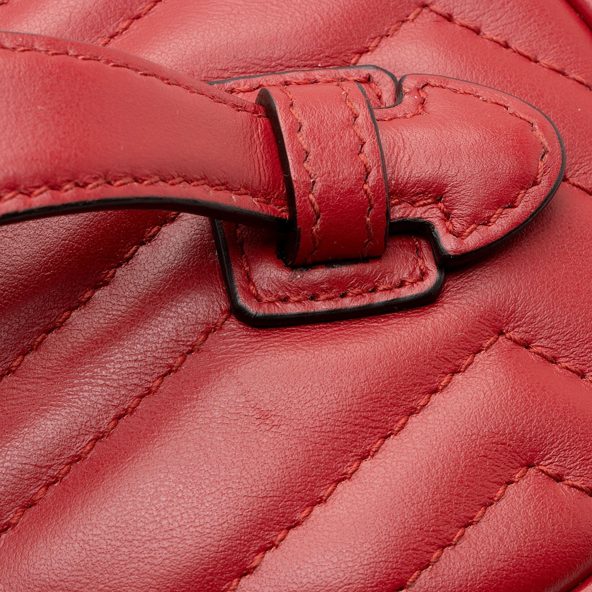 Gucci Matelasse Leather GG Marmont Round Mini Backpack (SHF-I7EvuE)