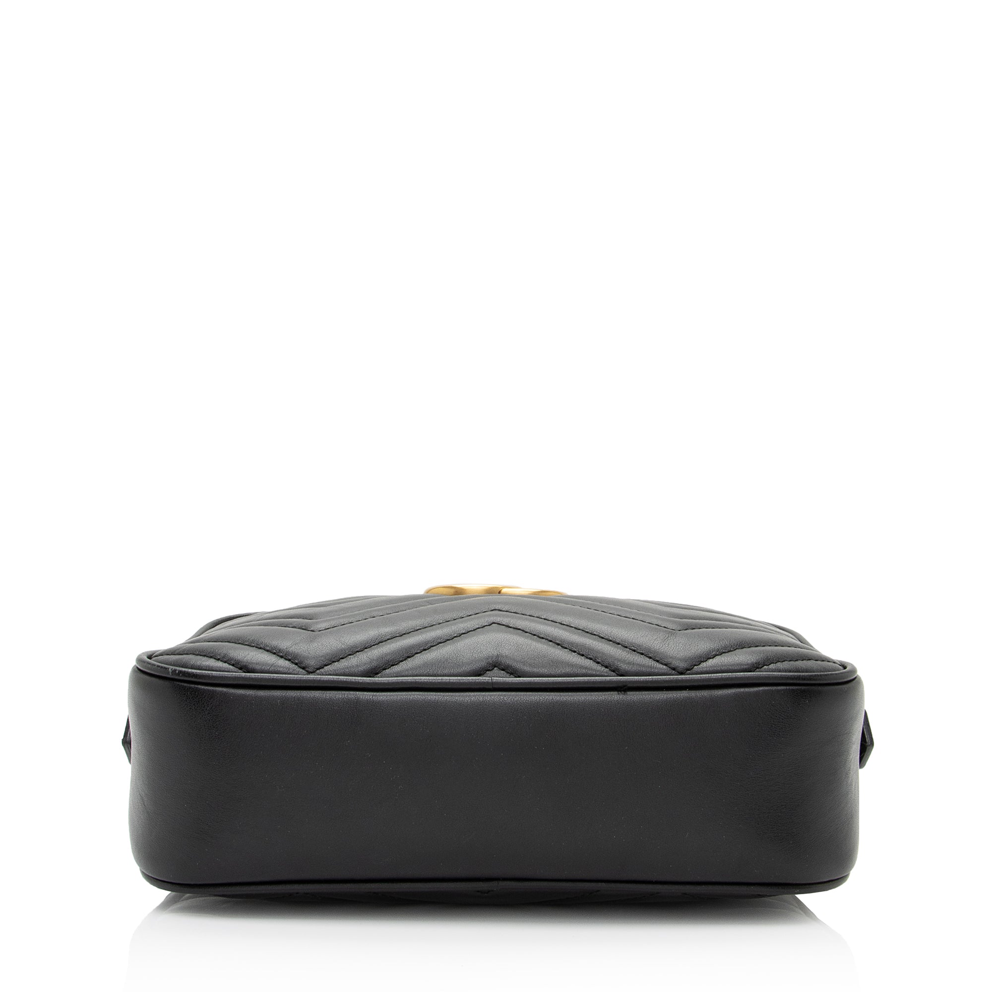 Gucci Matelasse Leather GG Marmont Small Shoulder Bag (SHF-Abtg9L)