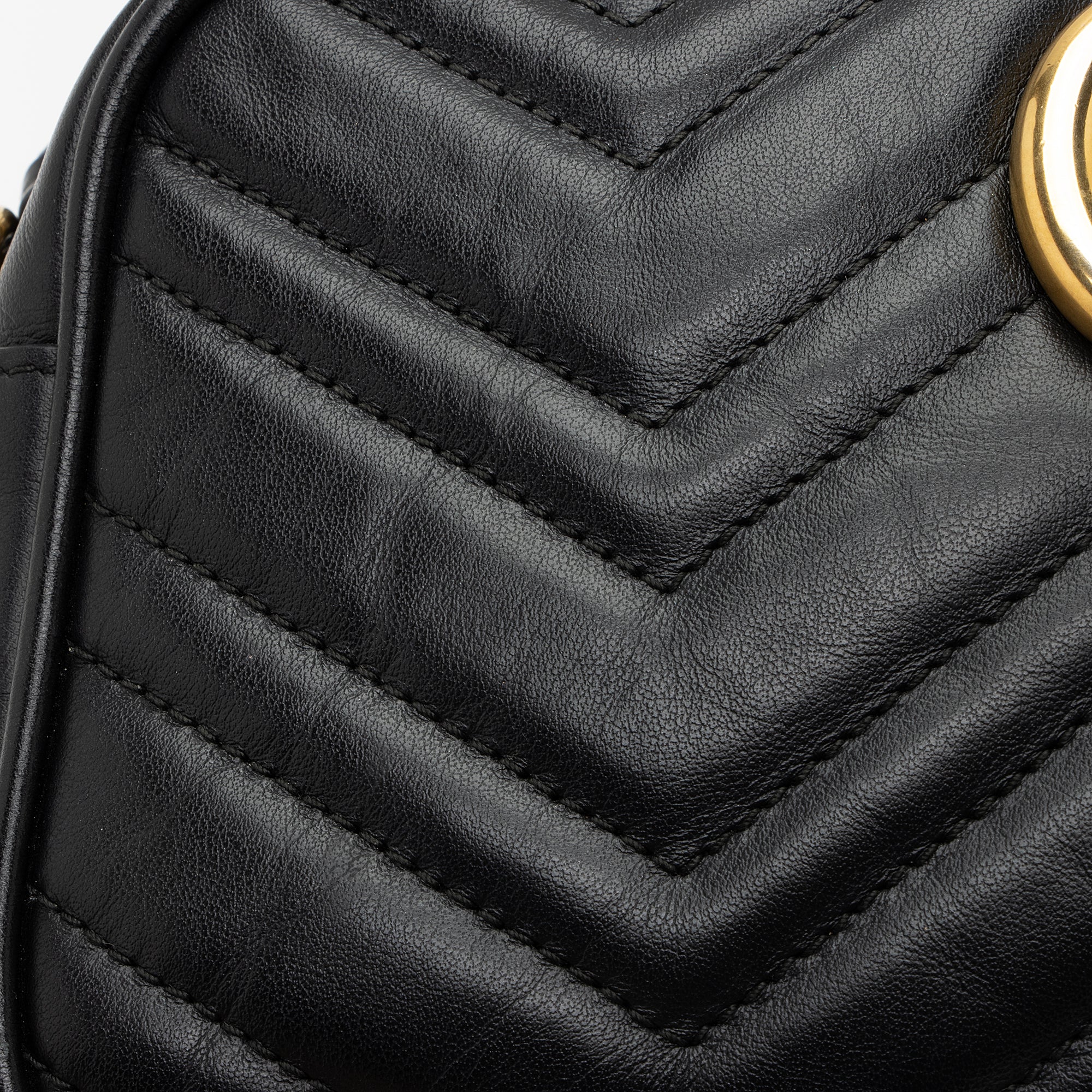 Gucci Matelasse Leather GG Marmont Small Shoulder Bag (SHF-Abtg9L)