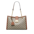 Gucci Medium GG Supreme Padlock Tote Bag (SHG-OWy58p)