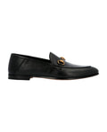 GUCCI MEN'S BRIXTON LEATHER APRON TOE ANGELLO LOAFERS
