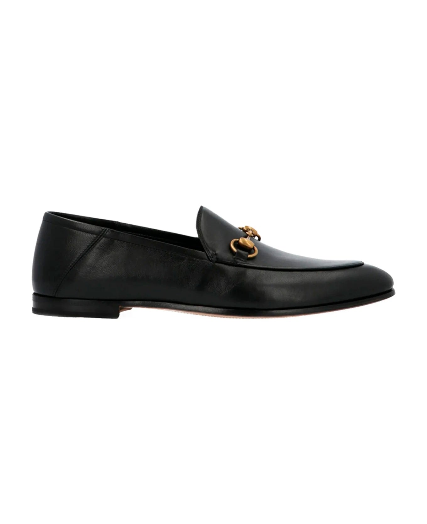 GUCCI MEN'S BRIXTON LEATHER APRON TOE ANGELLO LOAFERS