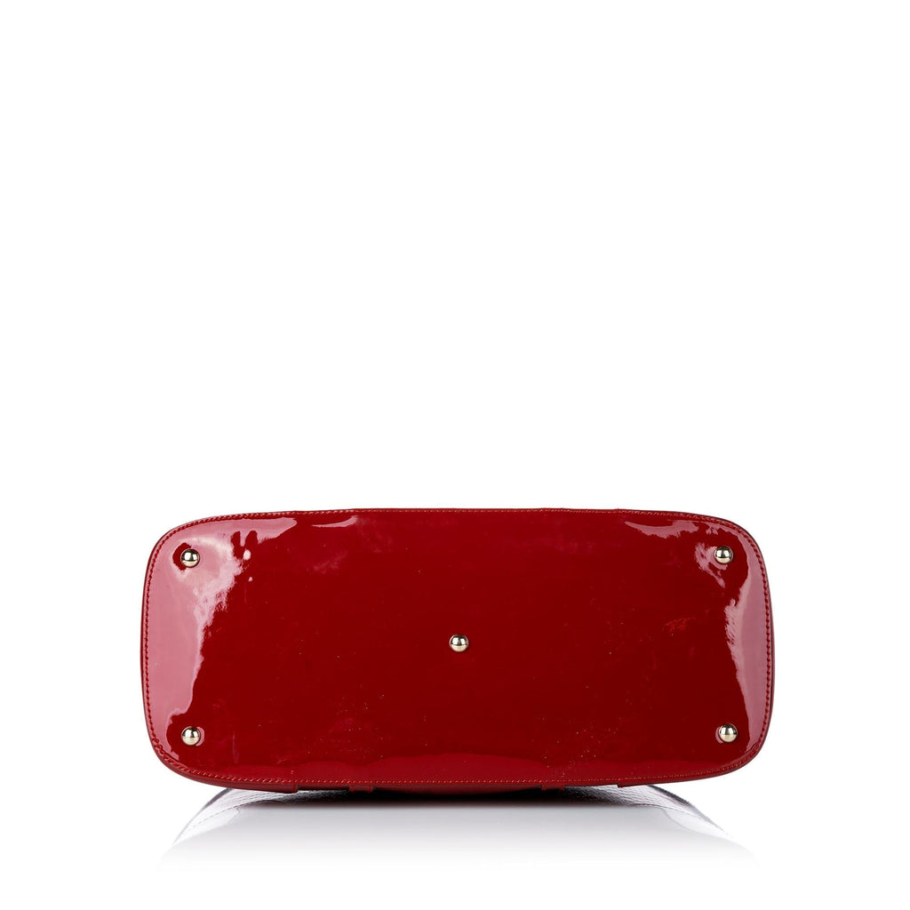 Gucci Microguccissima Nice Patent Leather Satchel (SHG-30368)