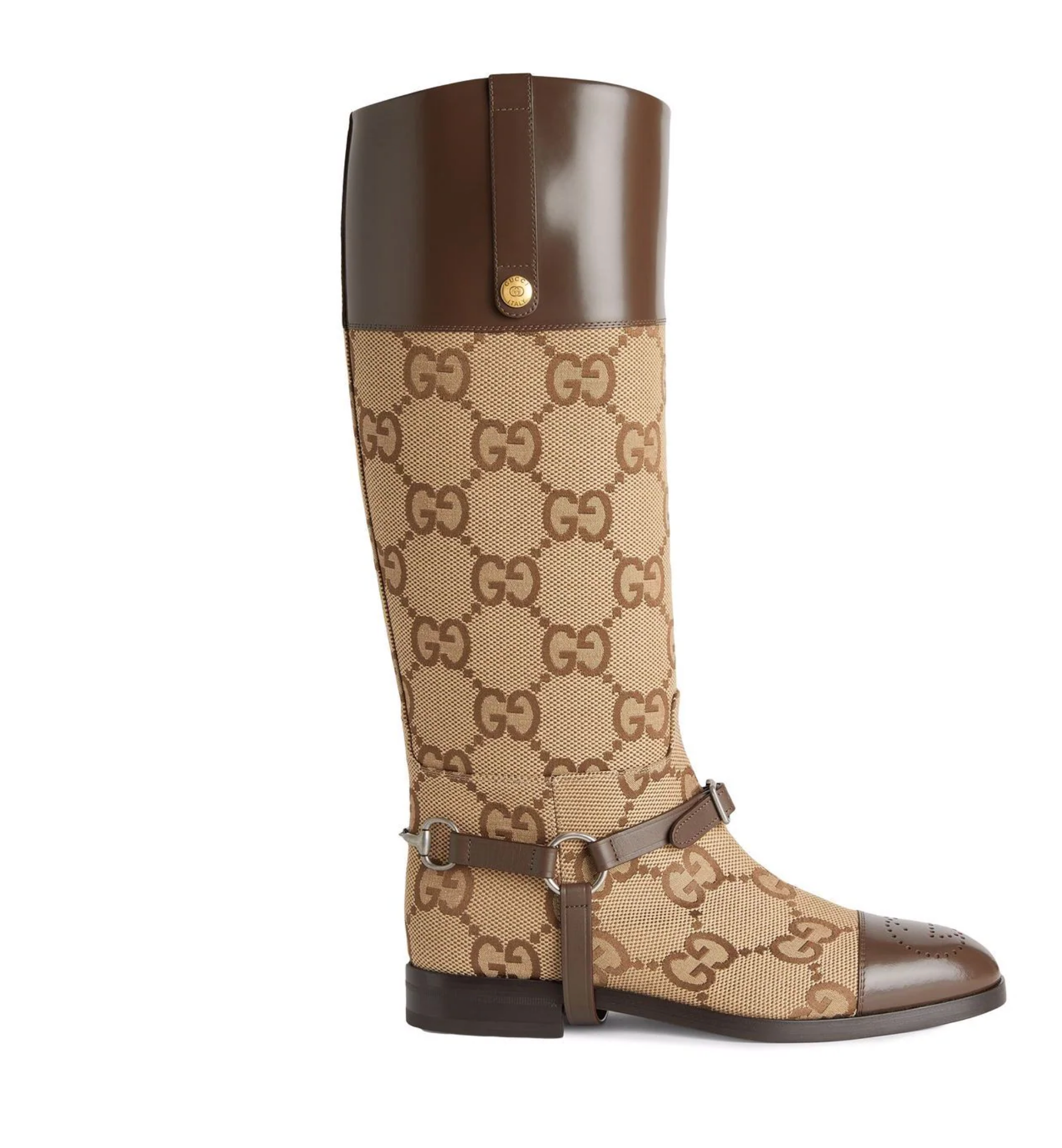 GUCCI KNEE HIGH BOOT WITH HARNESS