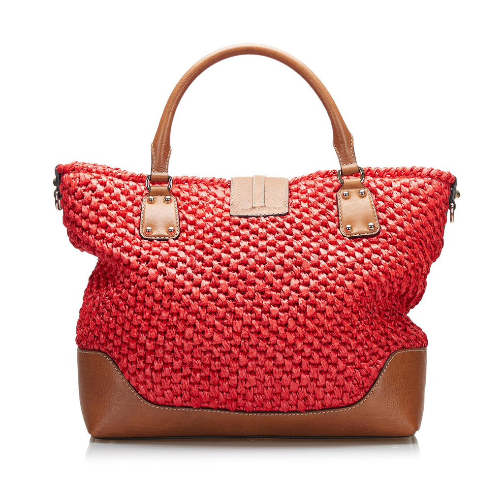 Gucci New Jackie Wicker Tote Bag (SHG-G2qUHn)