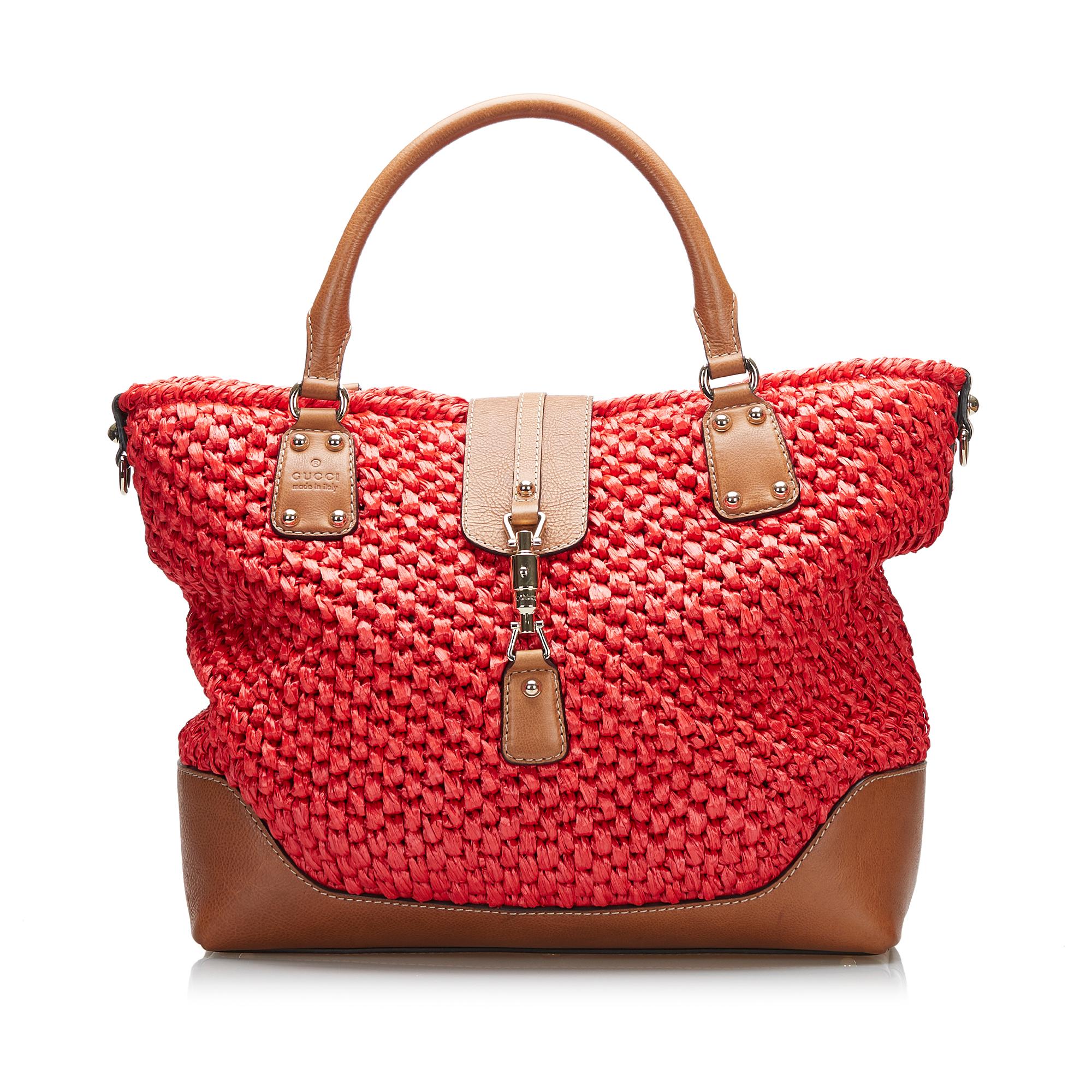 Gucci New Jackie Wicker Tote Bag (SHG-G2qUHn)