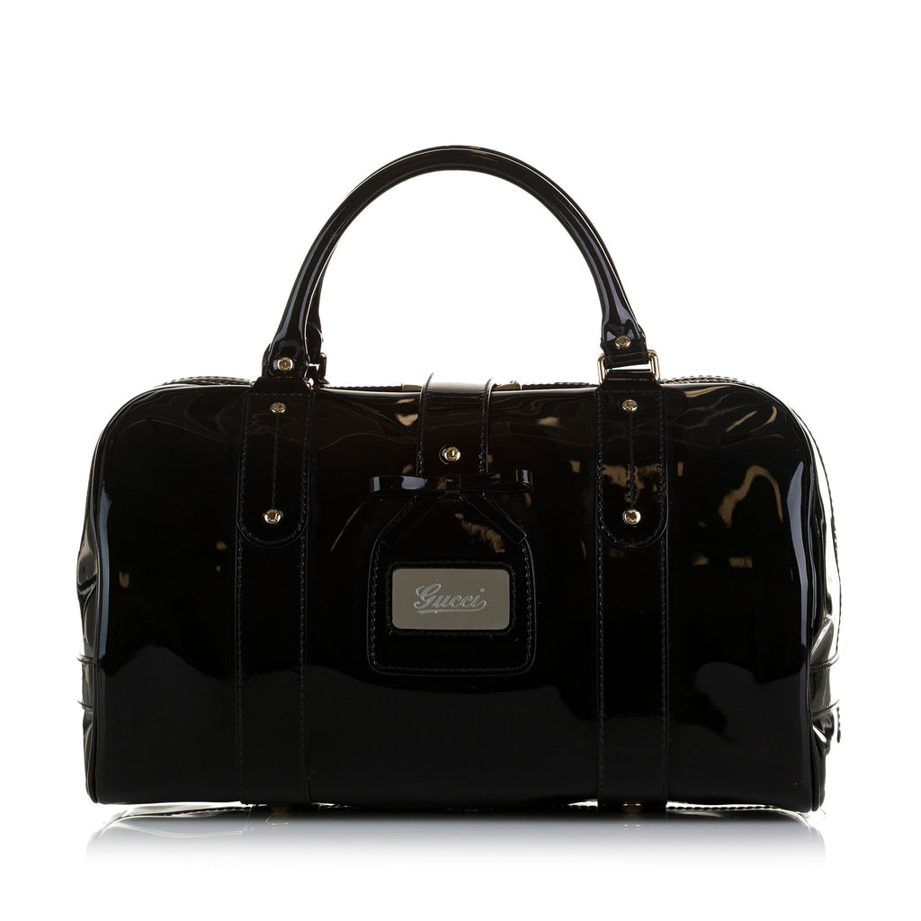 Gucci Patent Boston Bag (SHG-SjjnhF)
