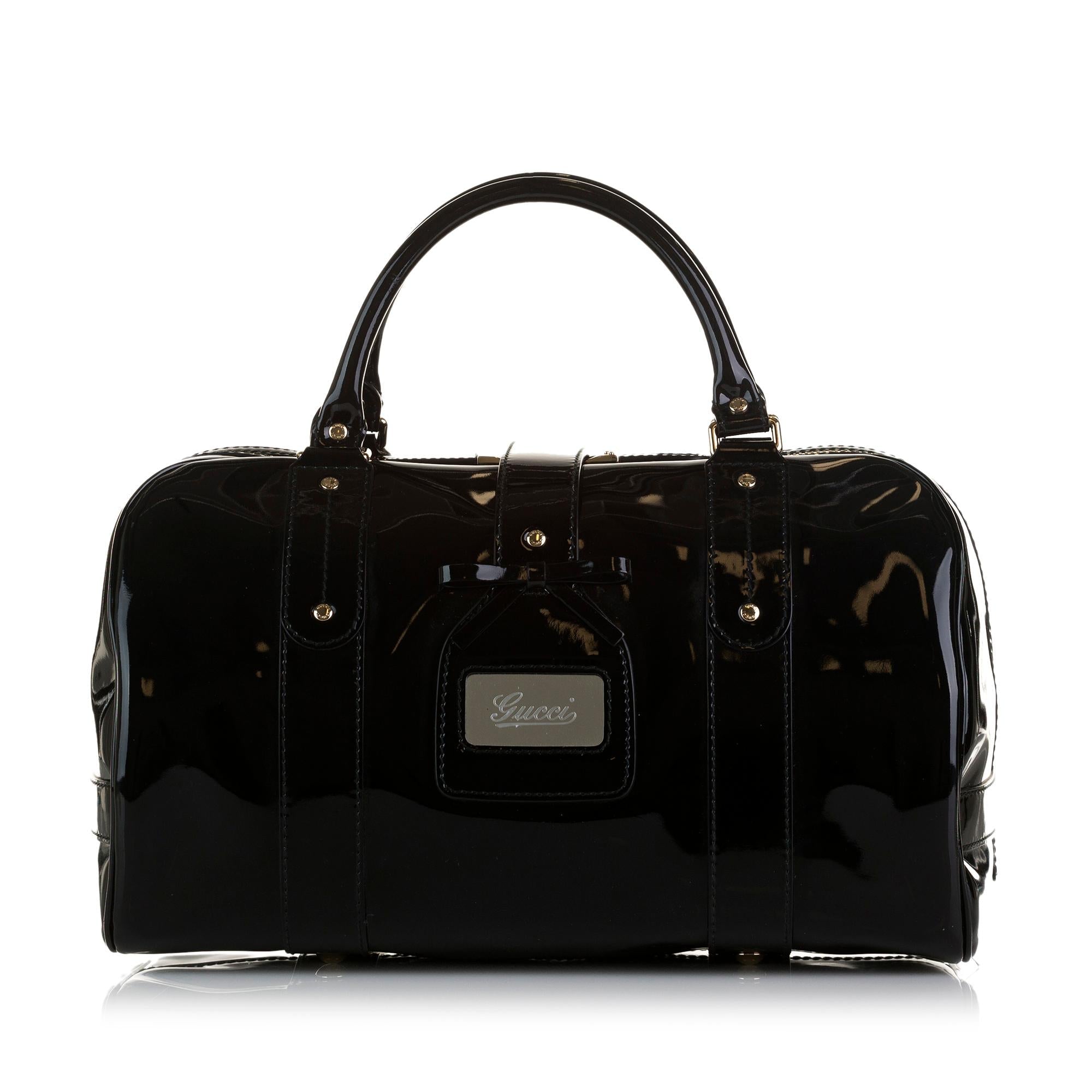 Gucci Patent Boston Bag (SHG-SjjnhF)