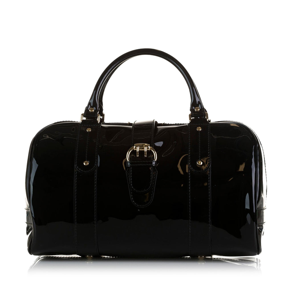 Gucci Patent Boston Bag (SHG-SjjnhF)
