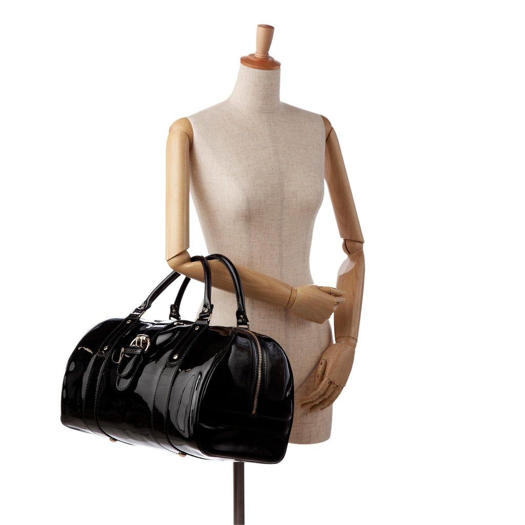 Gucci Patent Boston Bag (SHG-SjjnhF)