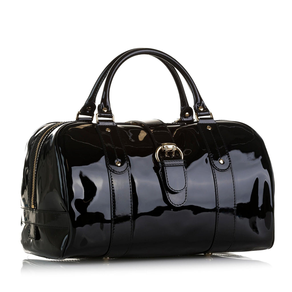 Gucci Patent Boston Bag (SHG-SjjnhF)
