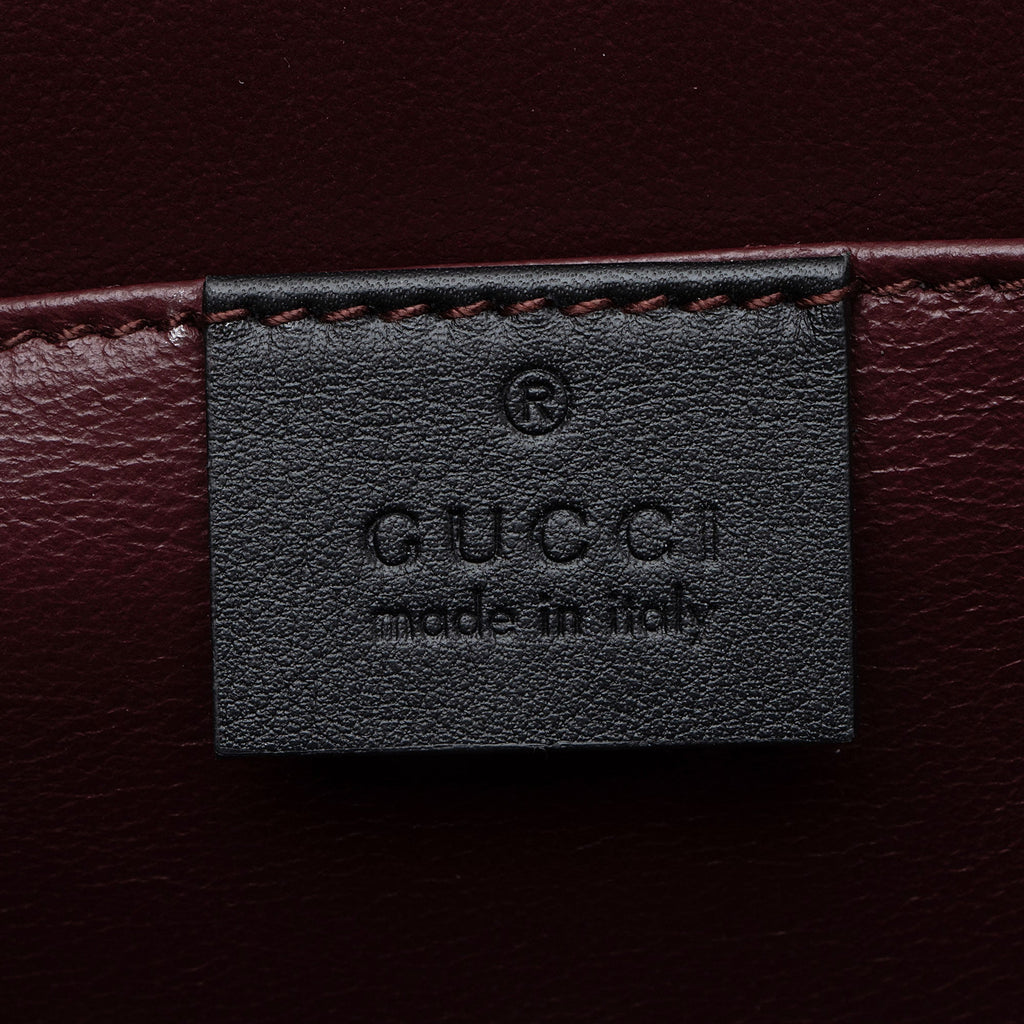 Gucci Patent Leather Sylvie 1969 Top Handle Mini Satchel (SHF-LRHVS4)