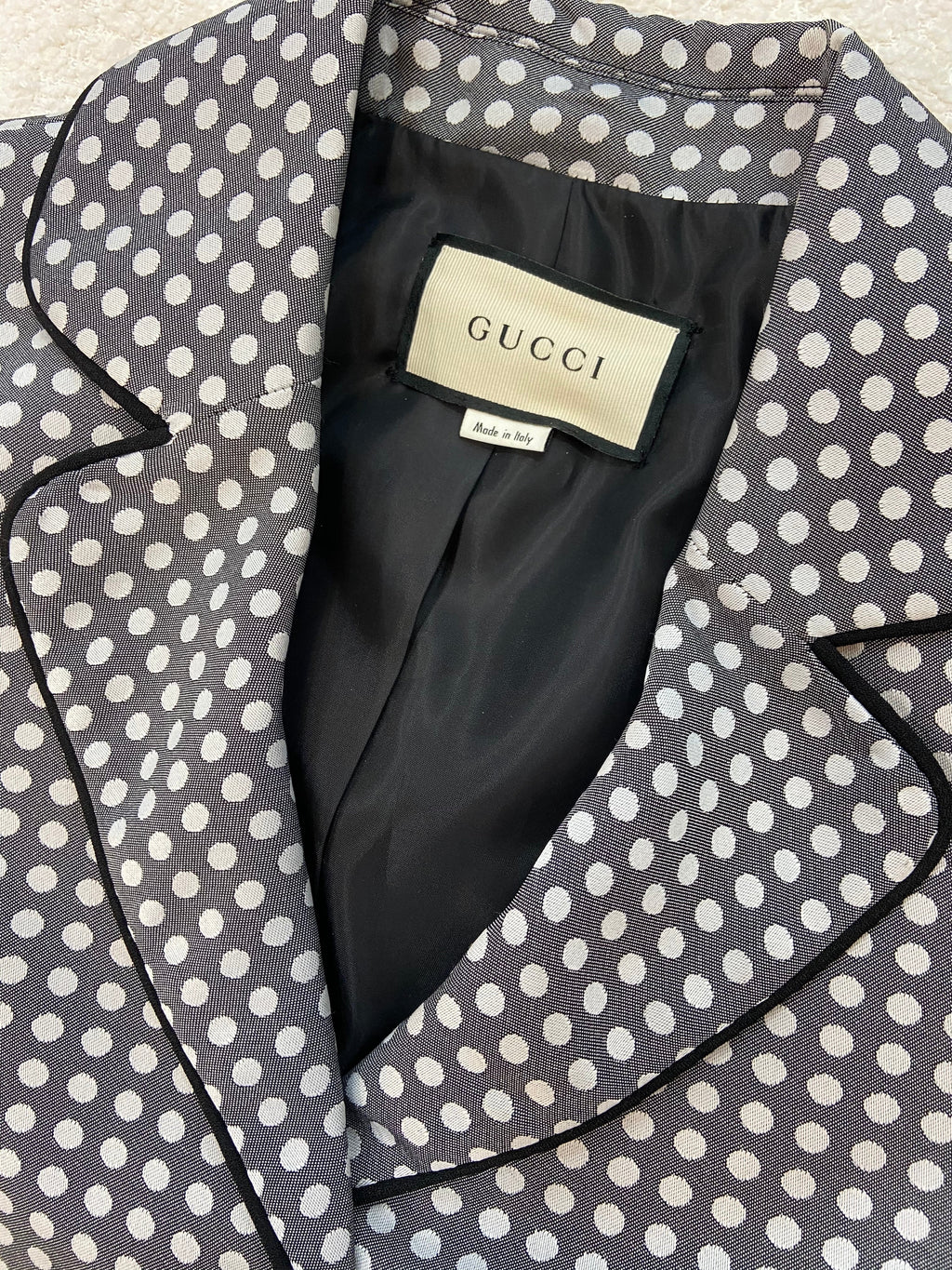 GUCCI POLKA DOT FITTED BLAZER