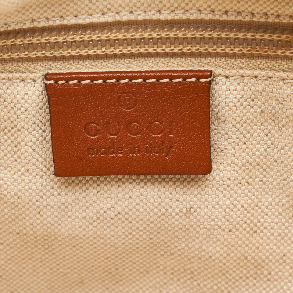 Gucci Printed Canvas Tote (SHG-YkeO0d)