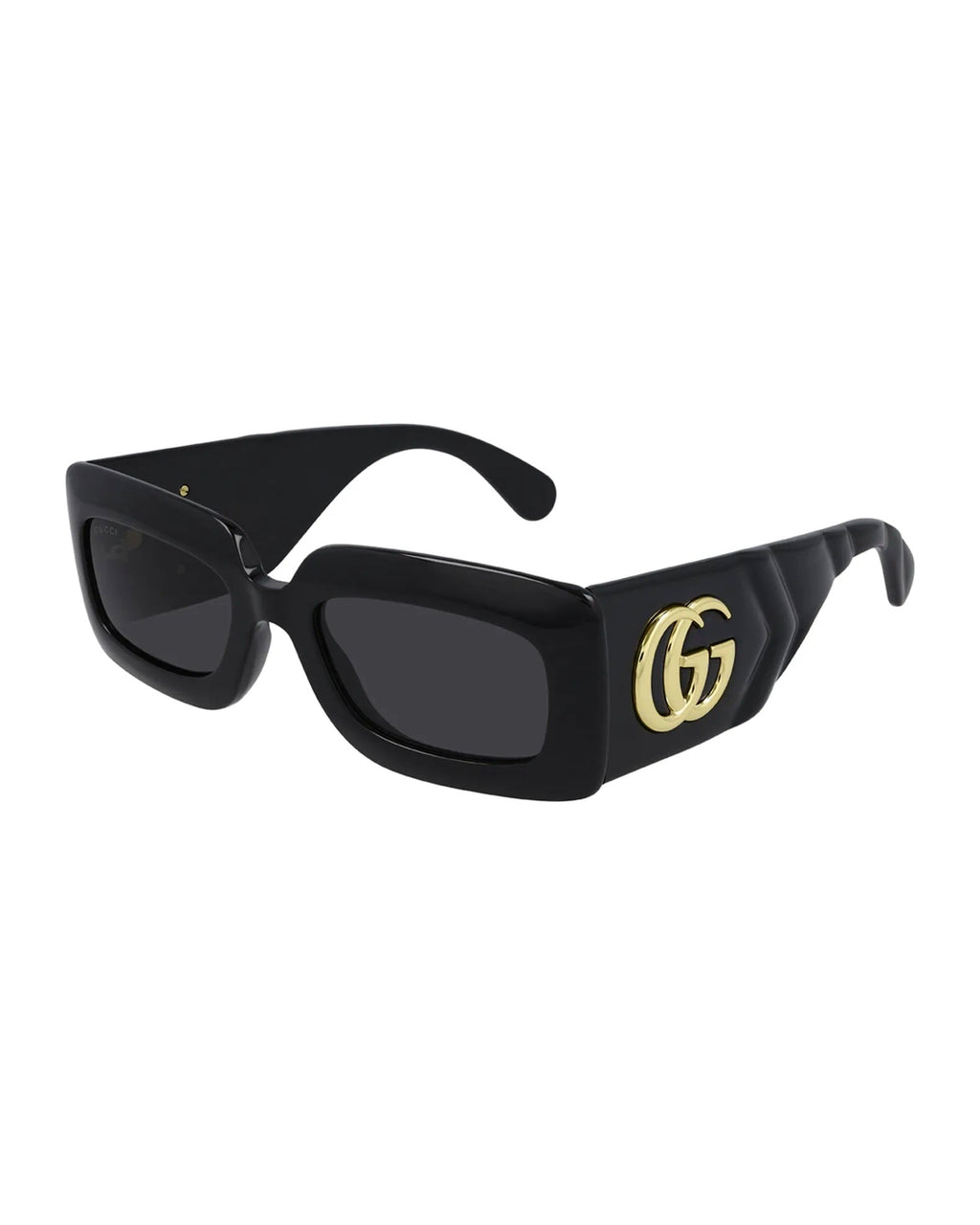 GUCCI THICK RECTANGULAR INJECTION SUNGLASSES GG0811S