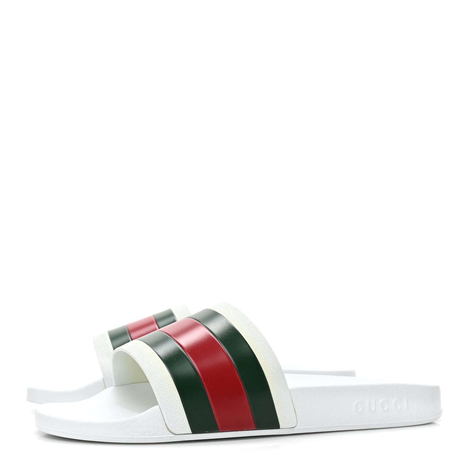 GUCCI MEN'S WEB POOL SLIDES