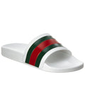 GUCCI MEN'S WEB POOL SLIDES