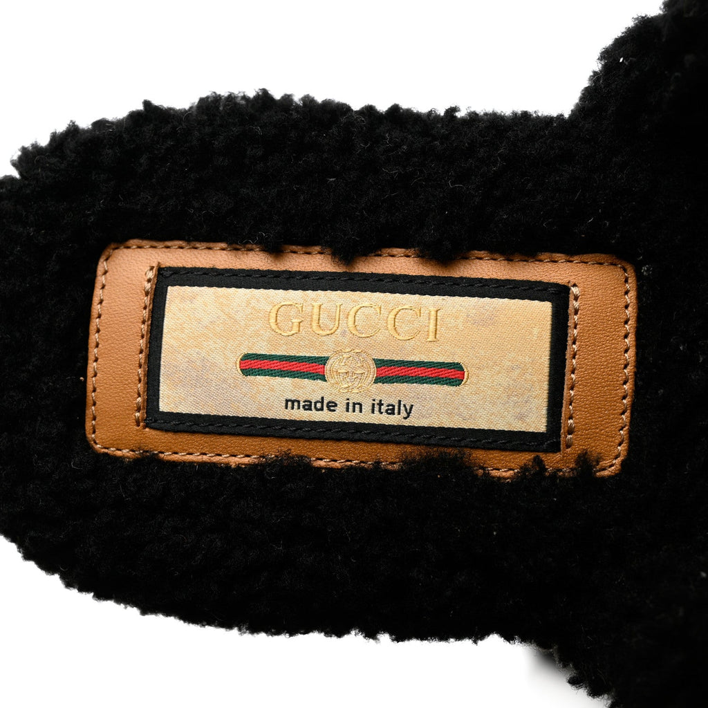 GUCCI GG SHEARLING EILEEN SLIPPERS