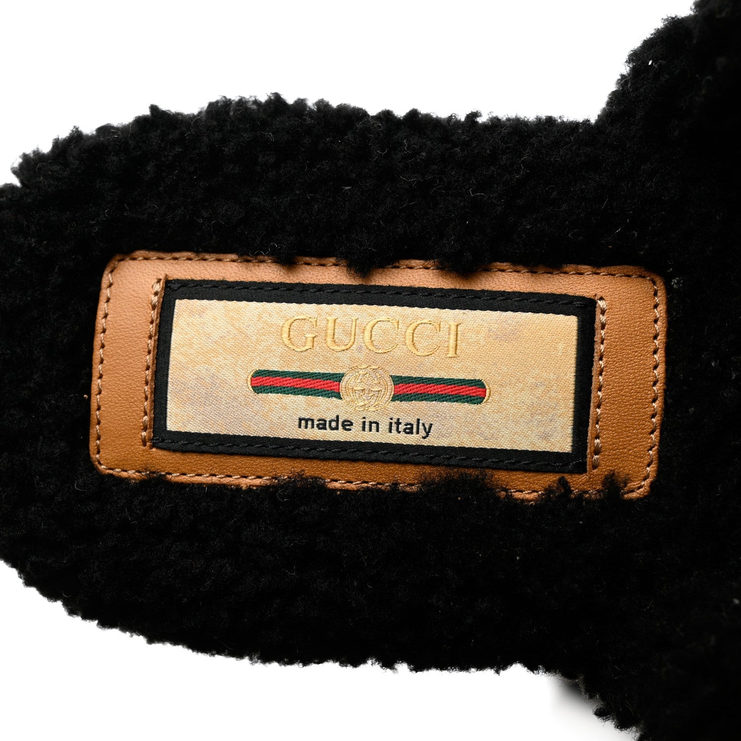 GUCCI GG SHEARLING EILEEN SLIPPERS