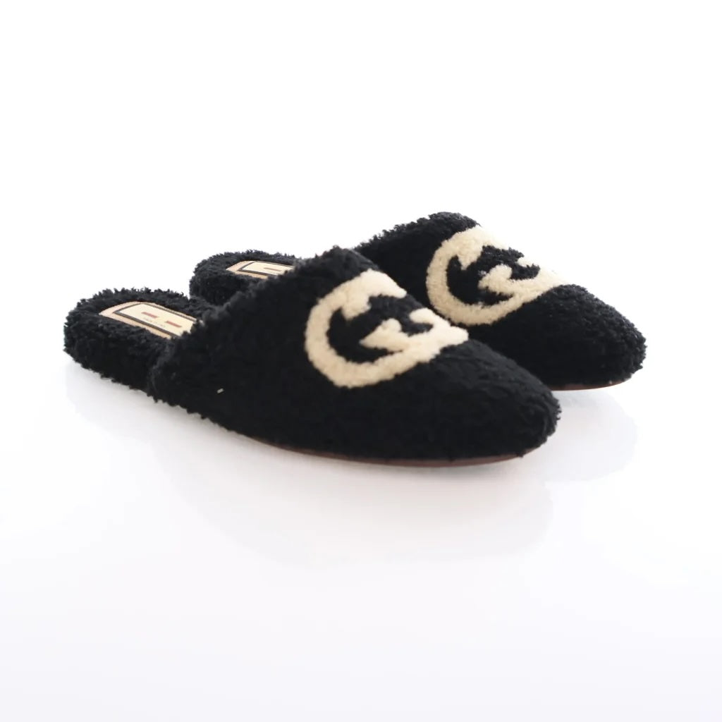 GUCCI GG SHEARLING EILEEN SLIPPERS