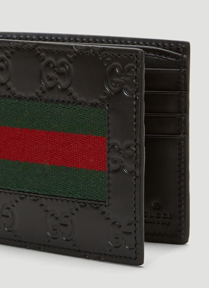 GUCCI SIGNATURE WEB BI-FOLD WALLET