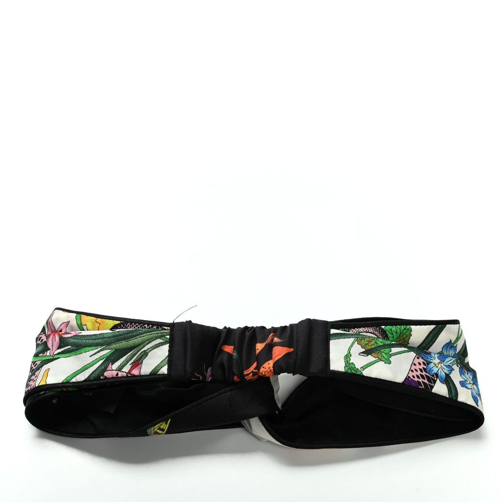 GUCCI SILK FLORAL HEADBAND