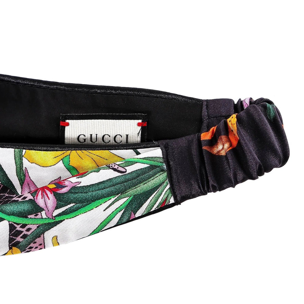 GUCCI SILK FLORAL HEADBAND