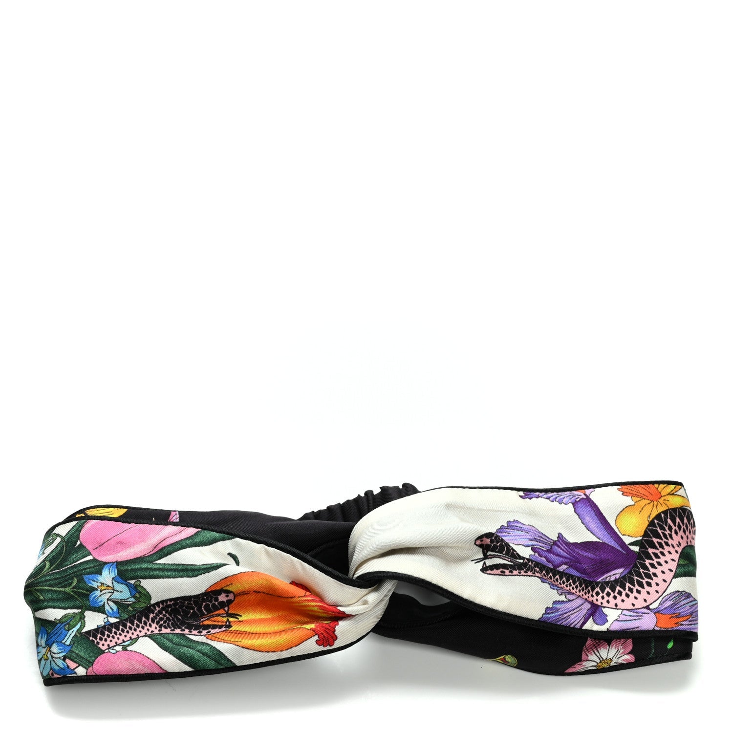 GUCCI SILK FLORAL HEADBAND