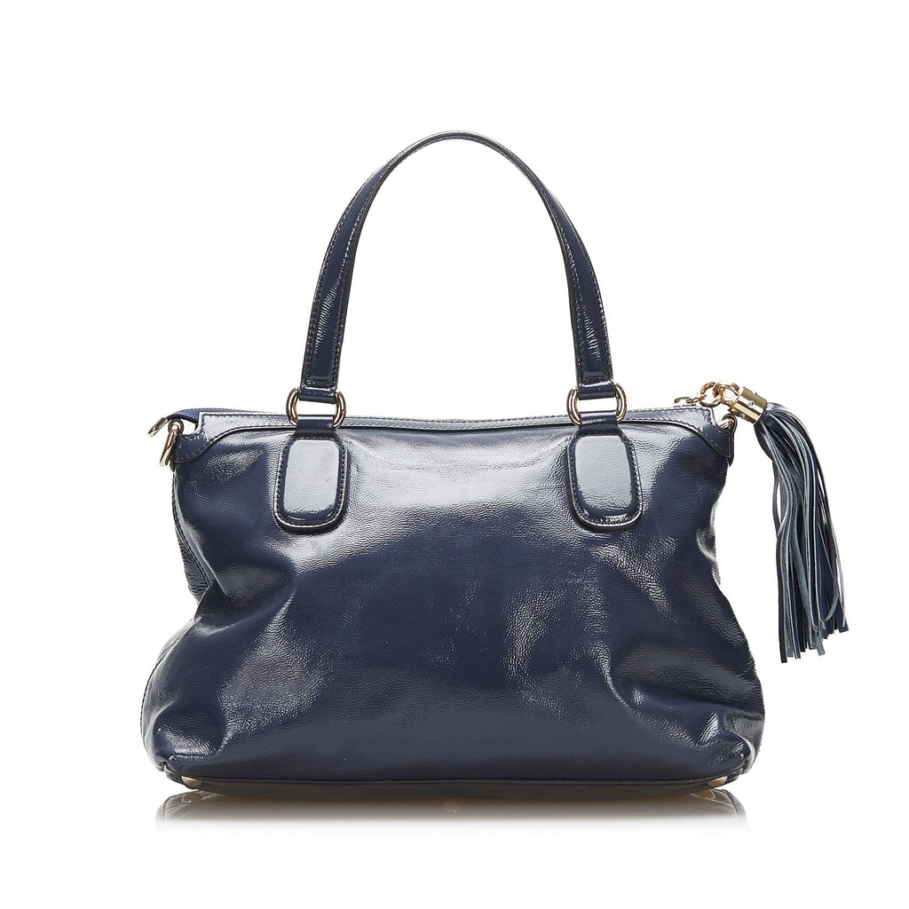 Gucci Small Patent Soho Working Satchel (SHG-cZqupT)