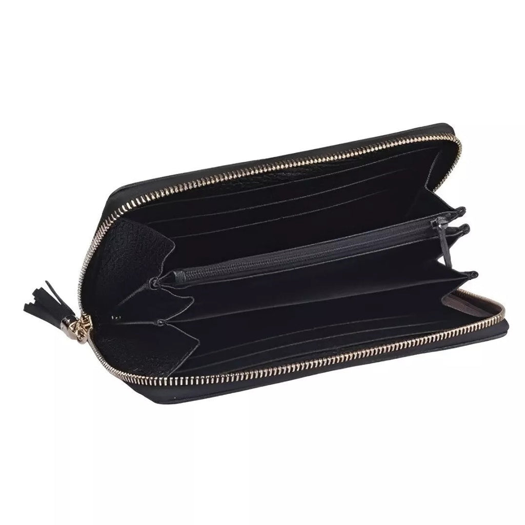 GUCCI GRAINED CALFSKIN LEATHER SOHO ZIPPY WALLET