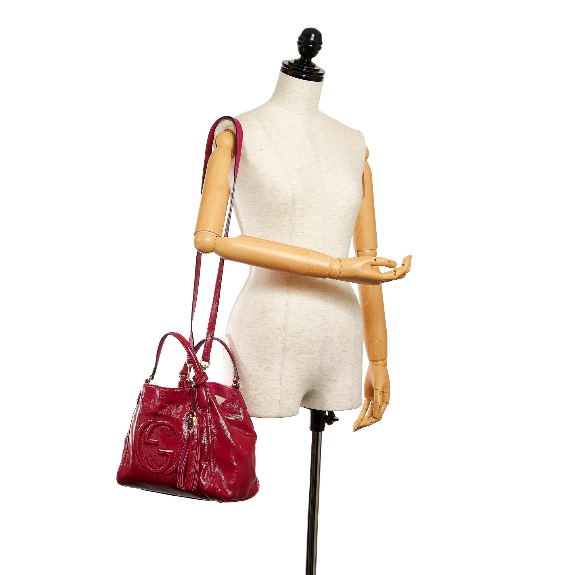 Gucci Soho Patent Leather Satchel (SHG-29766)