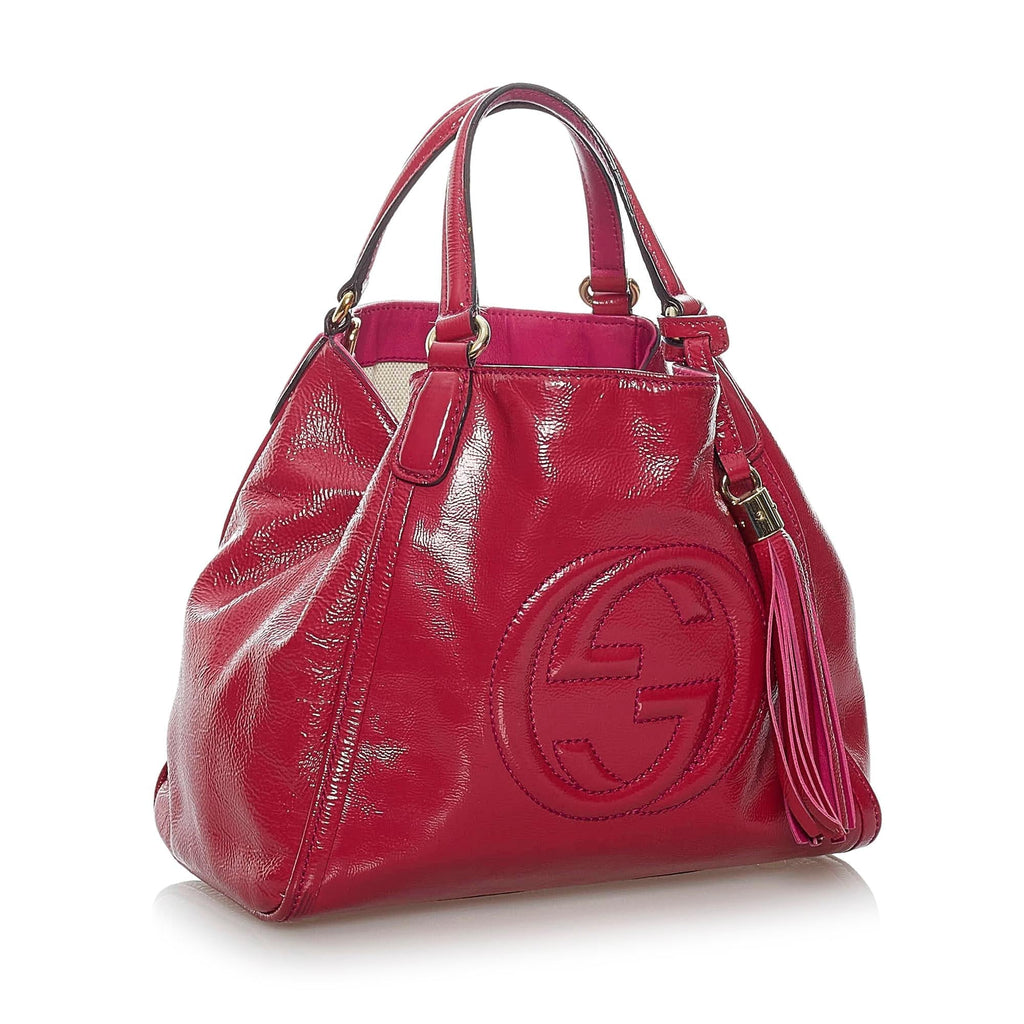 Gucci Soho Patent Leather Satchel (SHG-29766)
