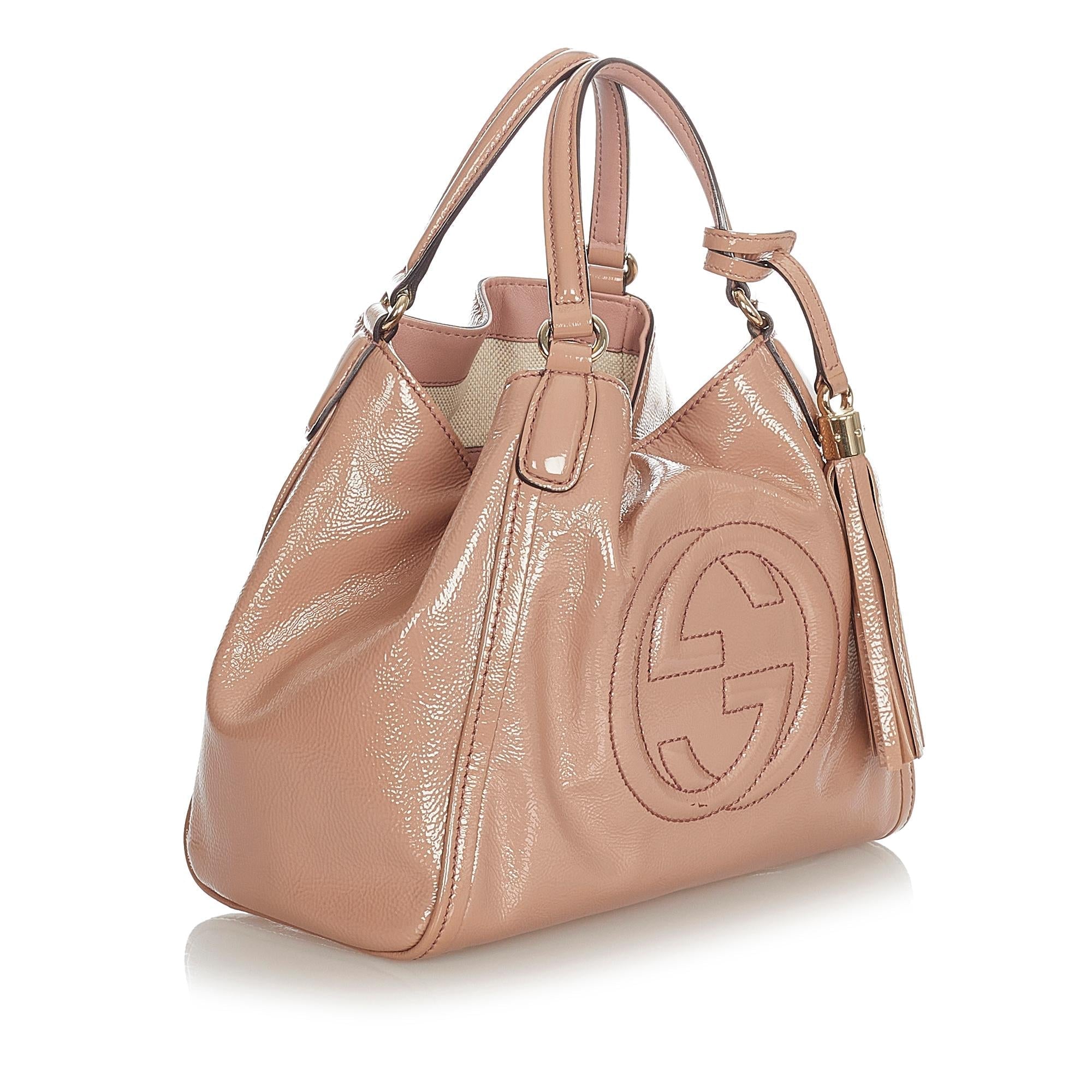 Gucci Soho Patent Leather Satchel (SHG-31946)