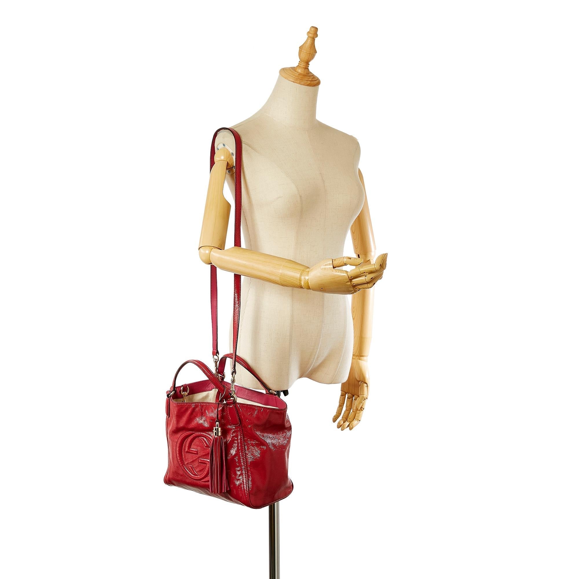 Gucci Soho Patent Leather Satchel (SHG-31947)