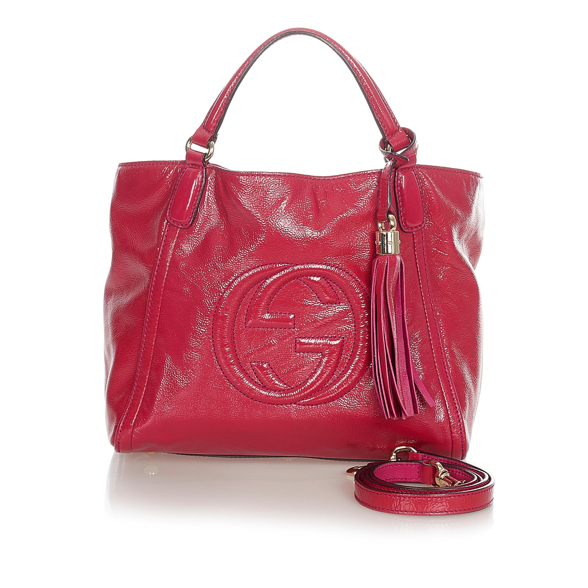 Gucci Soho Patent Leather Satchel (SHG-31947)