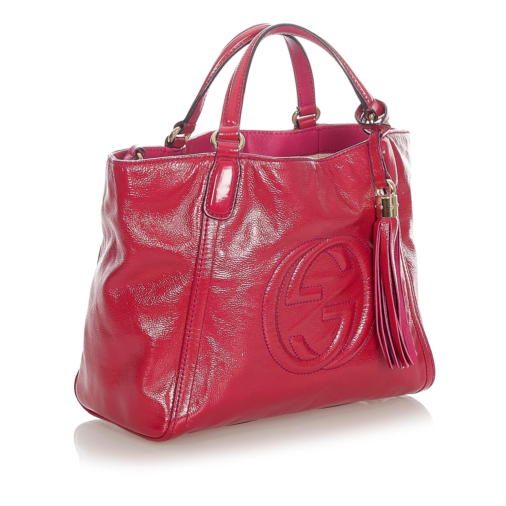 Gucci Soho Patent Leather Satchel (SHG-31947)