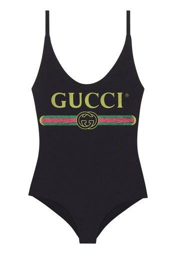 GUCCI SPARKLING LOGO ONE PIECE SWIMSUIT