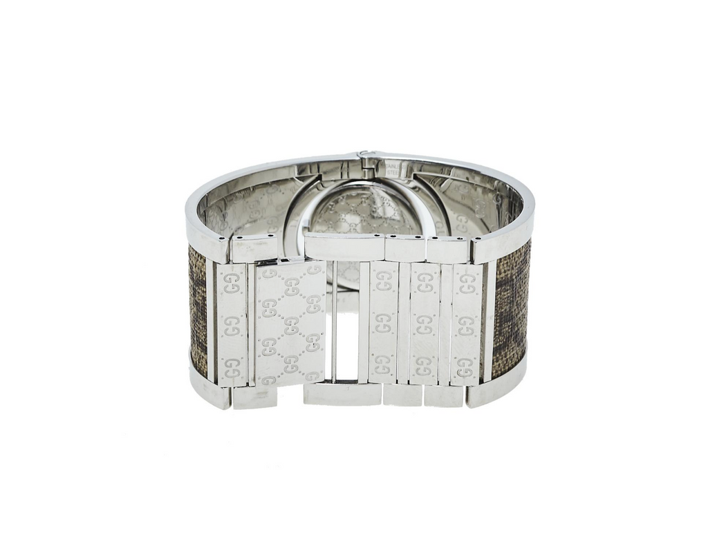 GUCCI SWISS TWIRL GUCCISSIMA STAINLESS WATCH