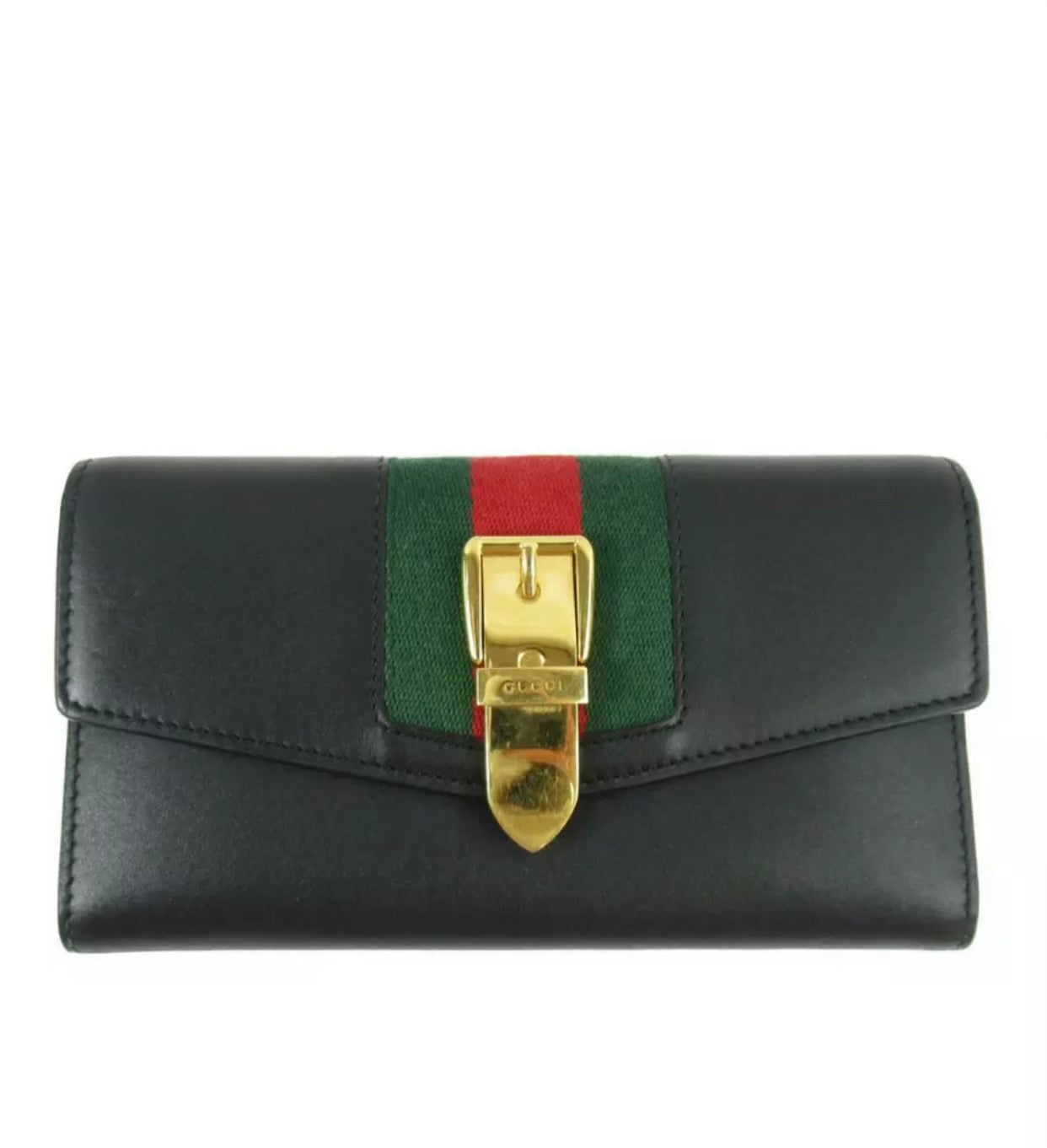 Gucci Sylvie Calfskin Continental Wallet