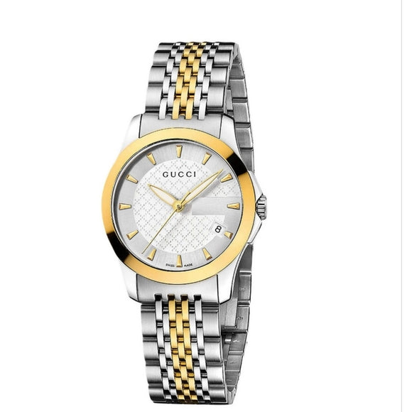 GUCCI G-TIMELESS TWO-TONE STAINLESS STEEL QUARTZ WATCH