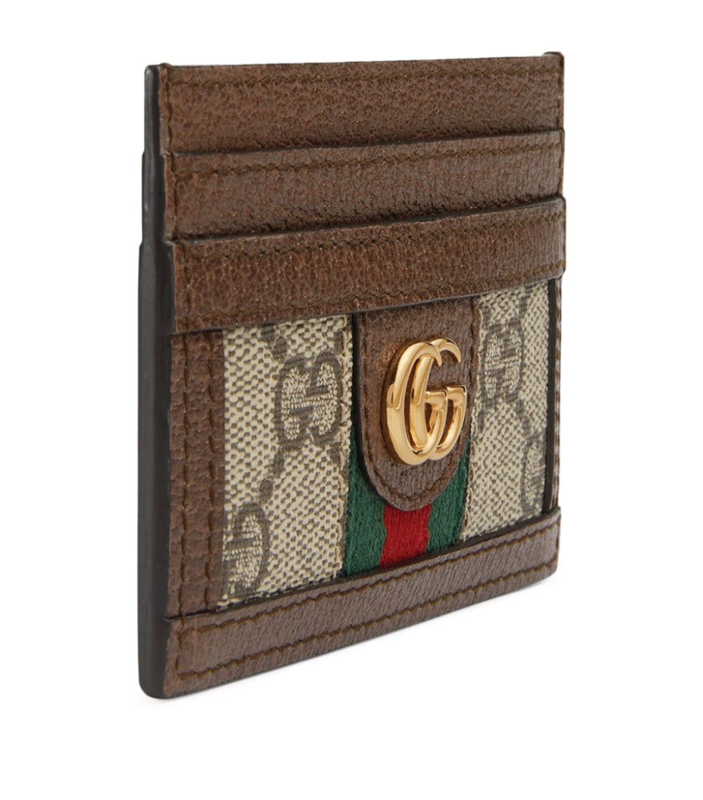 GUCCI GG OPHIDIA MONOGRAM CARD HOLDER