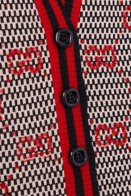 GUCCI GG INTARSIA CARDIGAN