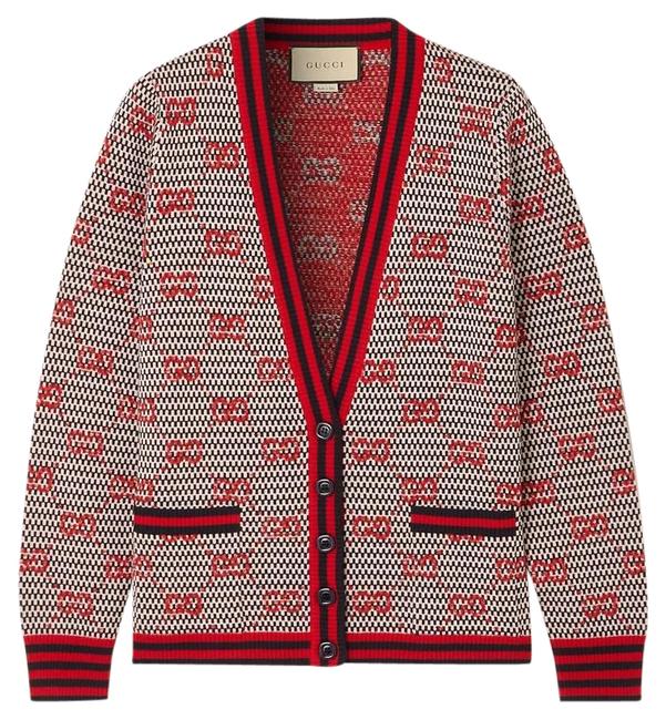 GUCCI GG INTARSIA CARDIGAN