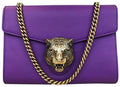 GUCCI Animalier Tiger Head Chain Crossbody Bag