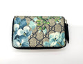 GUCCI GG SUPREME BLOOMS ZIP AROUND CARD CASE
