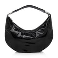 GUCCI PATENT LEATHER HALF MOON BAG