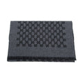 GUCCI GG JACQUARD KNITTED WOOL SCARF
