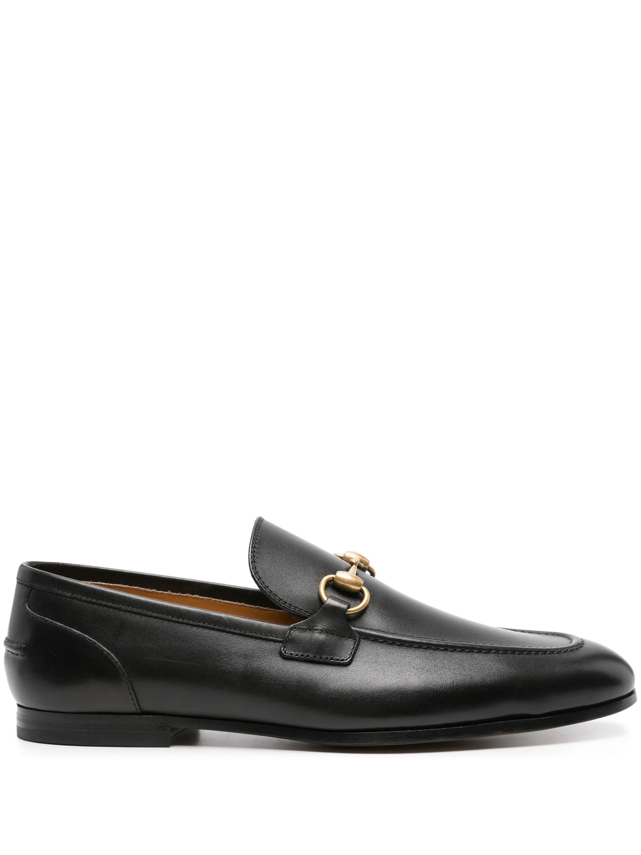 GUCCI MEN'S JORDAAN CALFSKIN HORSEBIT LOAFERS