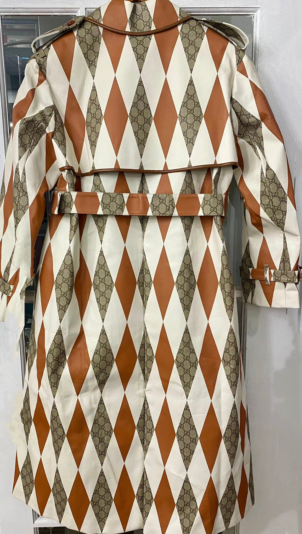 GUCCI ARGYLE BELTED TRENCH COAT
